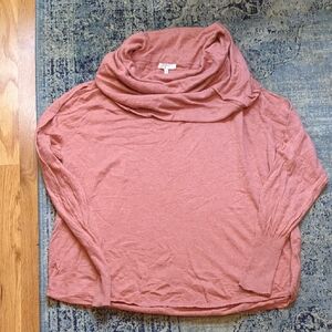 Joie Dusty Rose Cowl Neck Sweater
